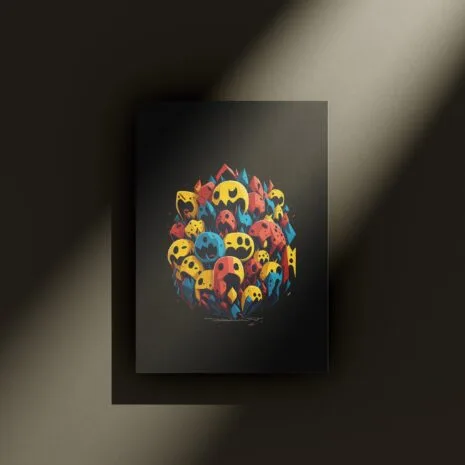 Pixel Burst Poster Mockup 1