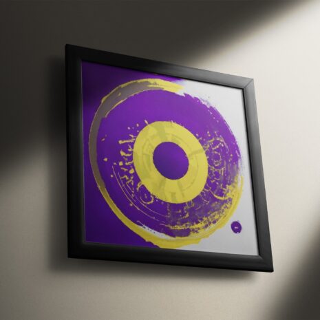 Radiant Rings Poster Mockup 1