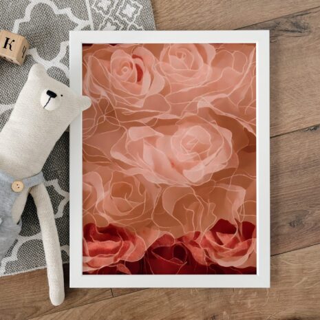 Liquid Rose Frame Poster Mockup 1