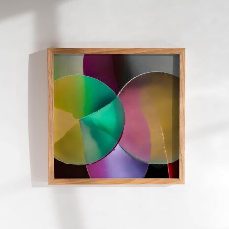 Frosted Aura Frame Poster Mockup 1